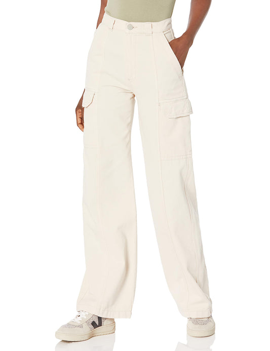 HUDSON Women's High Rise Wide Leg Cargo Jean