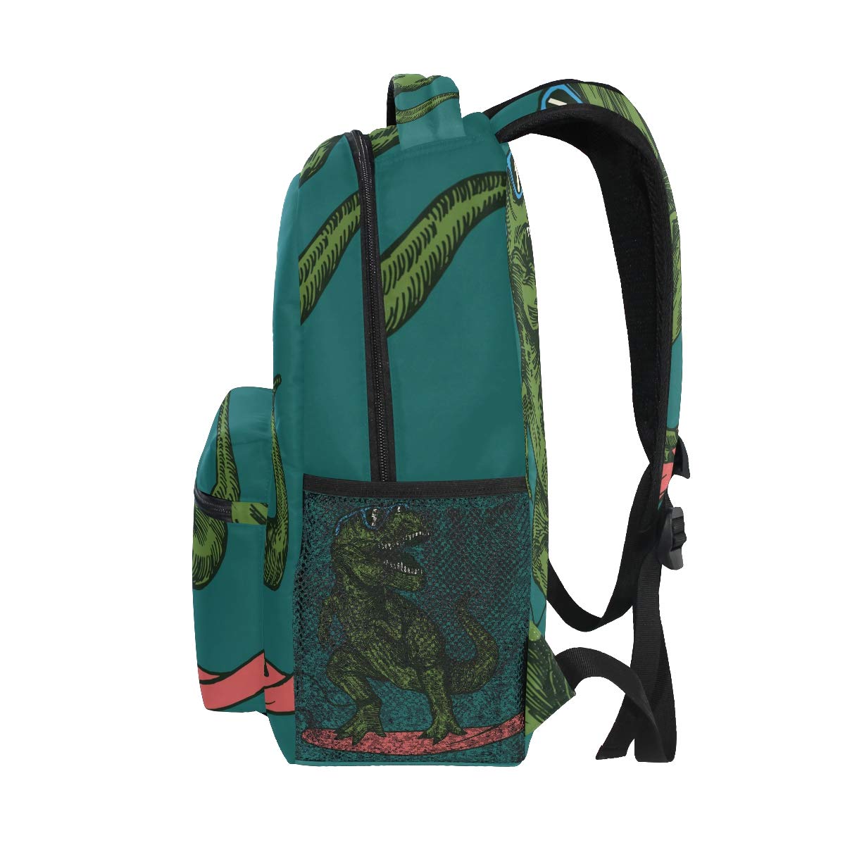 School Backpack Skateboard Dinosaur Teens Girls Boys Schoolbag Travel Bag