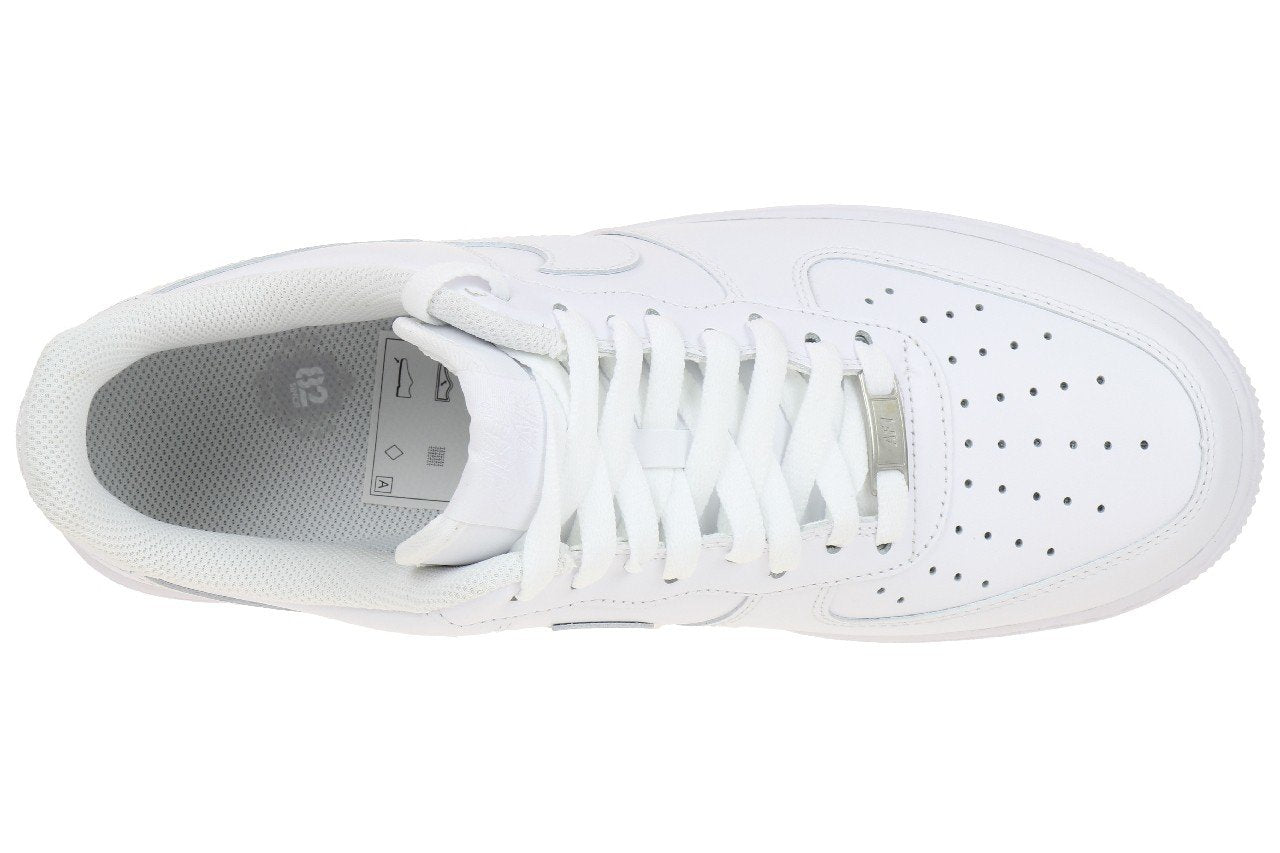 NIKE Men's Air Force 1 Low Sneaker, White/White