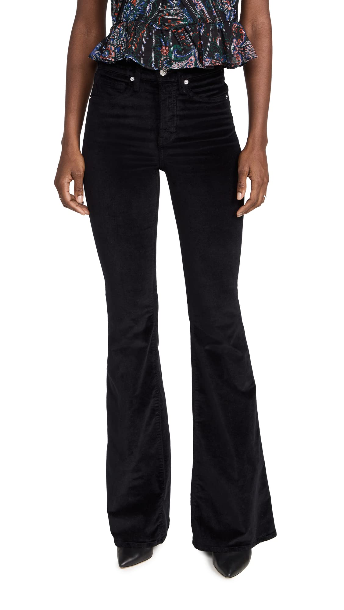 Veronica Beard Jean Women's Sheridan Bell Bottom Jeans, Black