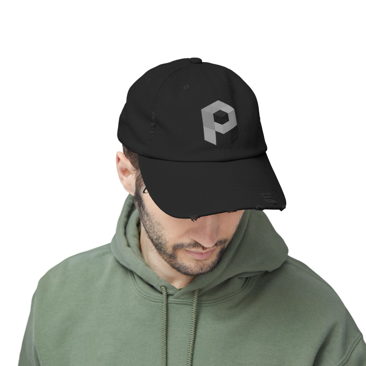 Unisex Pixel Athletics Logo Distressed Cap