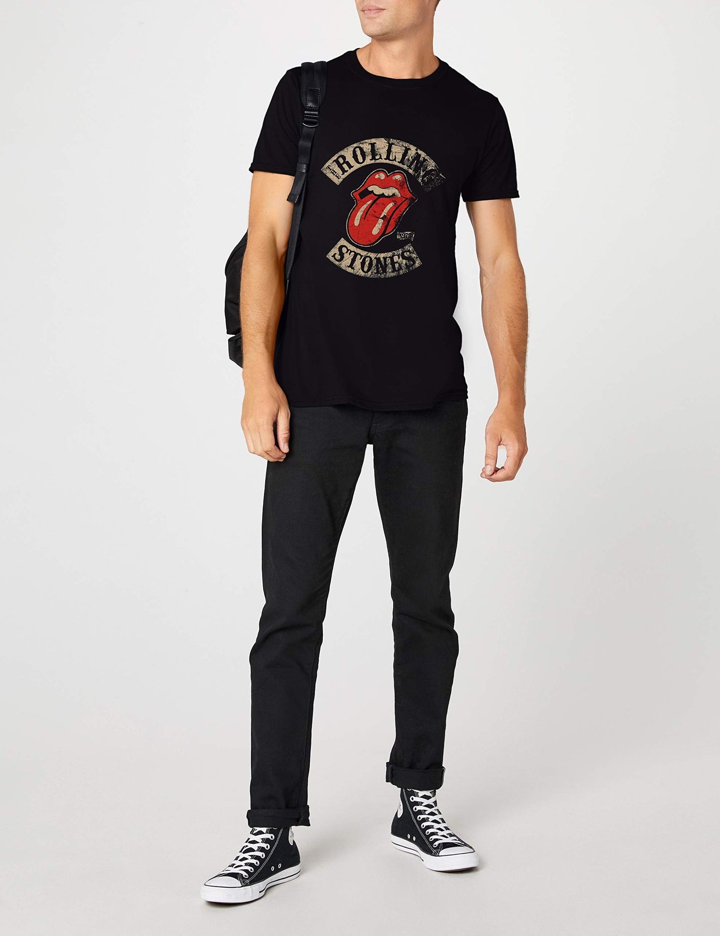 Rolling Stones Men's Tour 78 T-Shirt Black