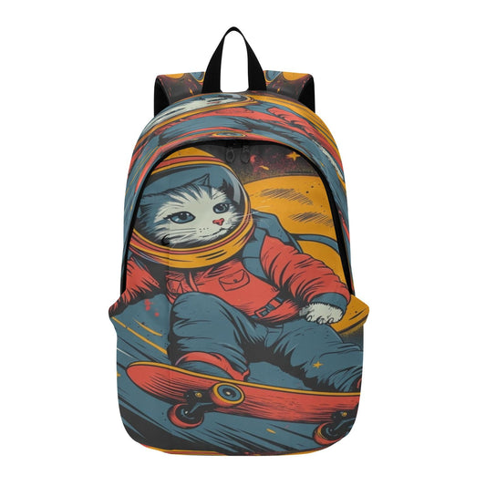 Skateboard Cat Travel Backpack for Women Men Laptop Backpack College Bookbag Large Capacity Computer Backpacks for Work Travel