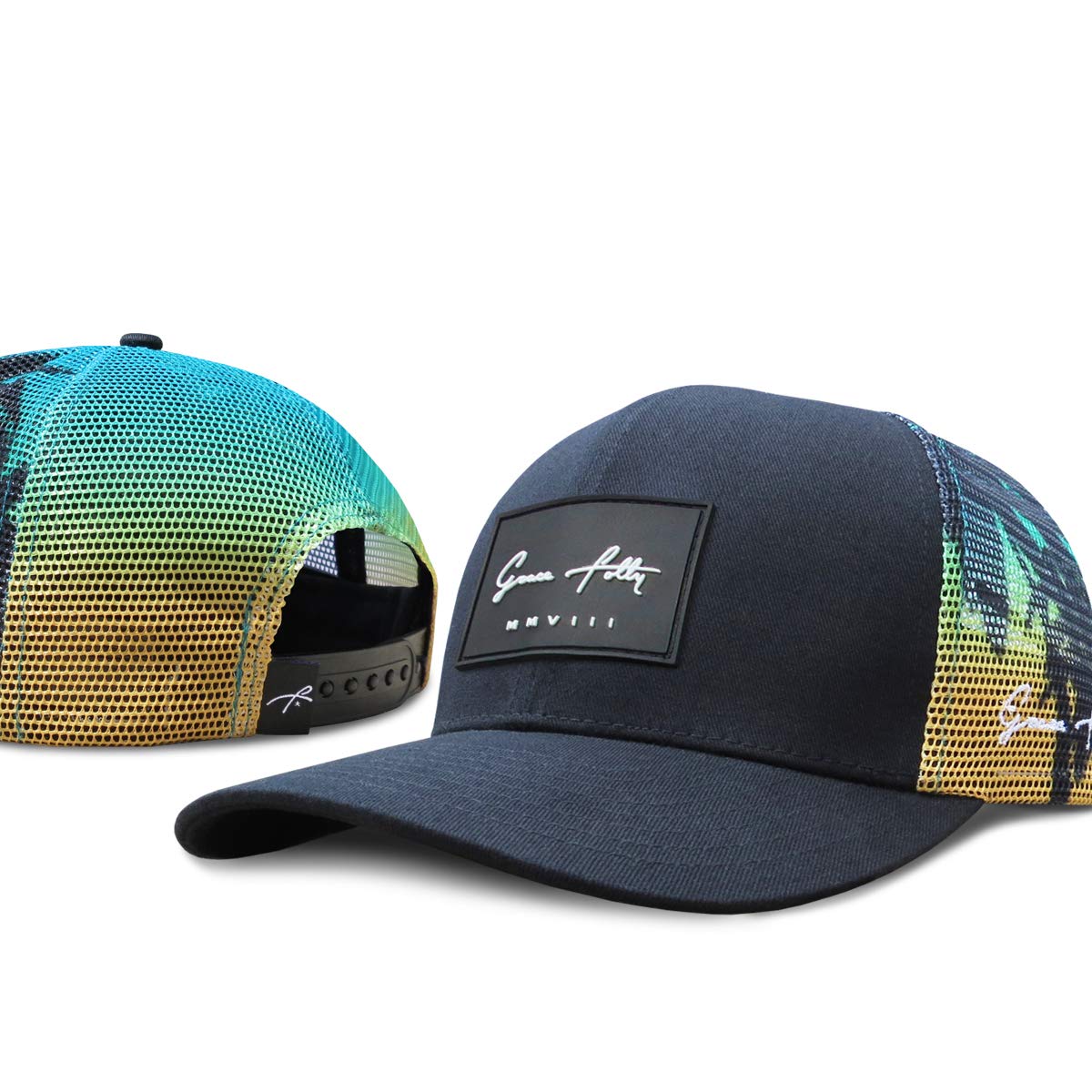 Grace Folly Trucker Hat for Men or Women- Many Cool Designs (Palm Beach)