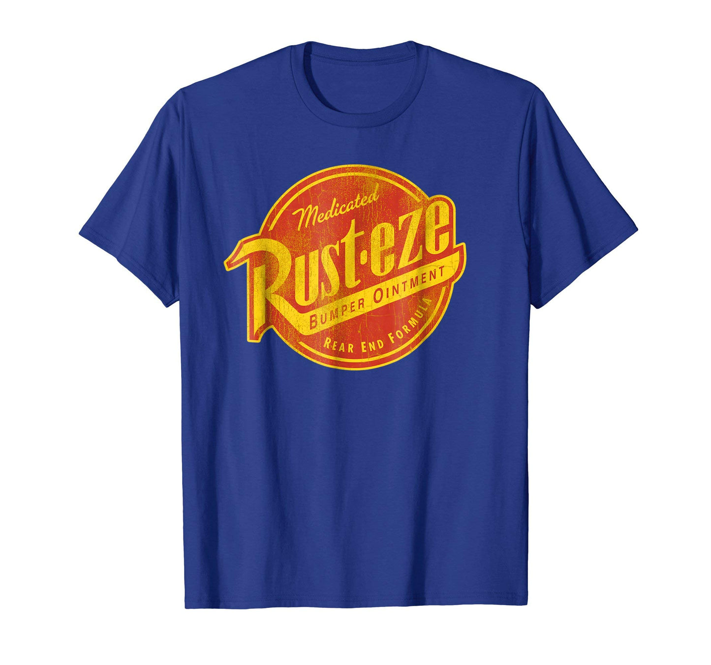 Disney Pixar Cars Vintage Rust-eze Ointment Faded Logo T-Shirt