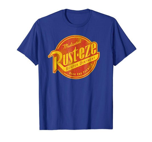 Disney Pixar Cars Vintage Rust-eze Ointment Faded Logo T-Shirt