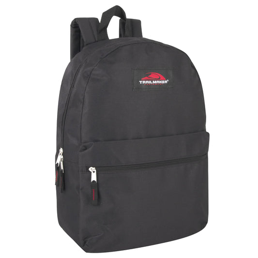 Trail maker Classic 17 Inch Backpack with Adjustable Padded Shoulder Straps