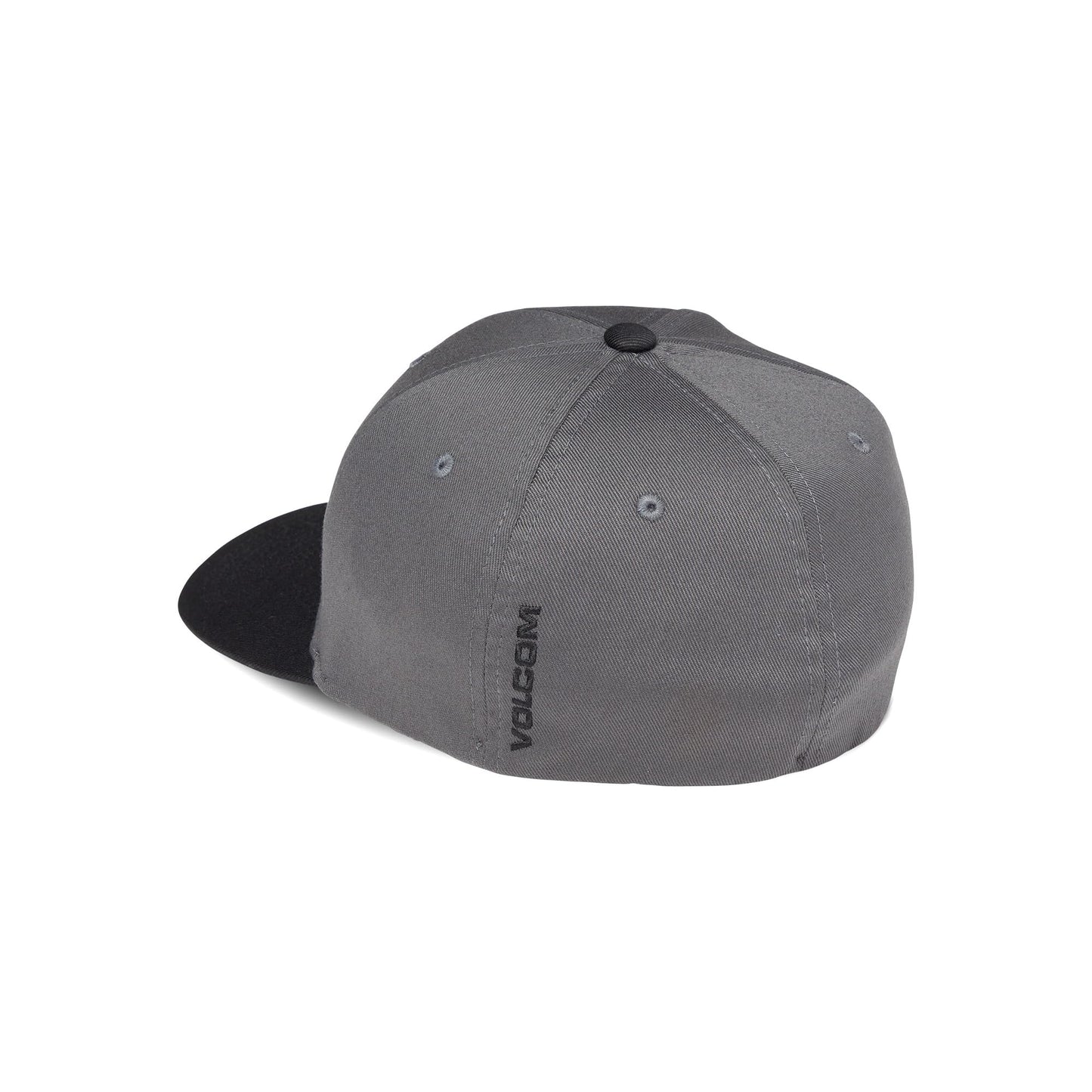 Volcom Men's Full Stone Flexfit Stretch Hat, Asphalt Black-New