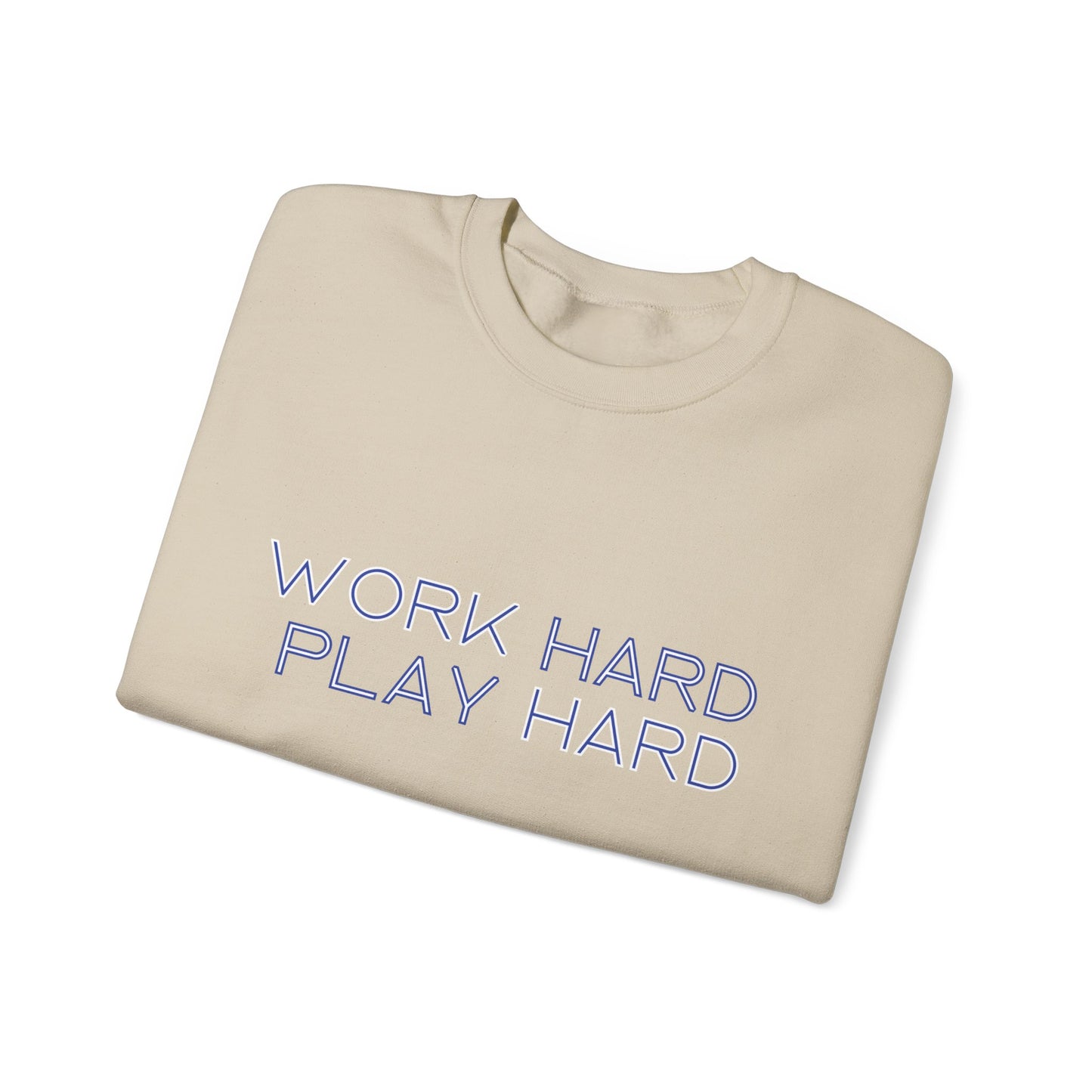 Stay Cozy, Stay Driven: Work Hard. Play Hard. Unisex Heavy Blend™ Crewneck Sweatshirt