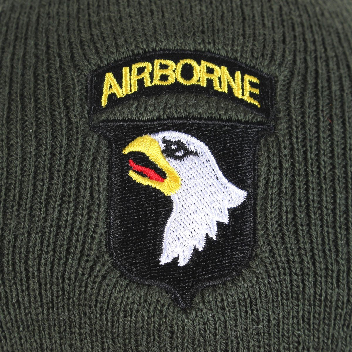 Fosco 101st Airborne Beanie Hat Olive Green