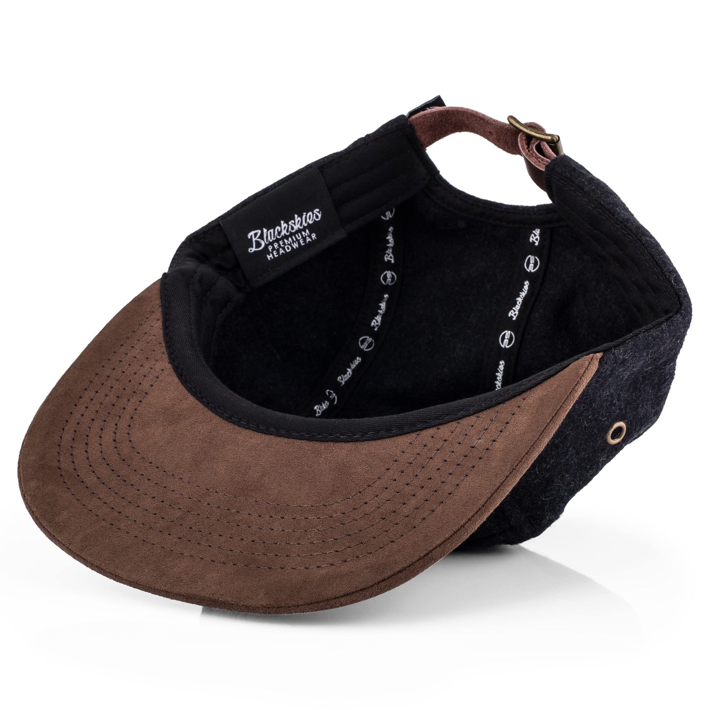 Blackskies Grounded 5-Panel Cap Camp Ladies Men Baseball Cap Surfer Skater Snapback Strapback Synthetic Suede