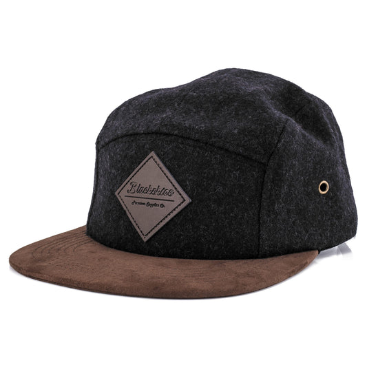 Blackskies Grounded 5-Panel Cap Camp Ladies Men Baseball Cap Surfer Skater Snapback Strapback Synthetic Suede