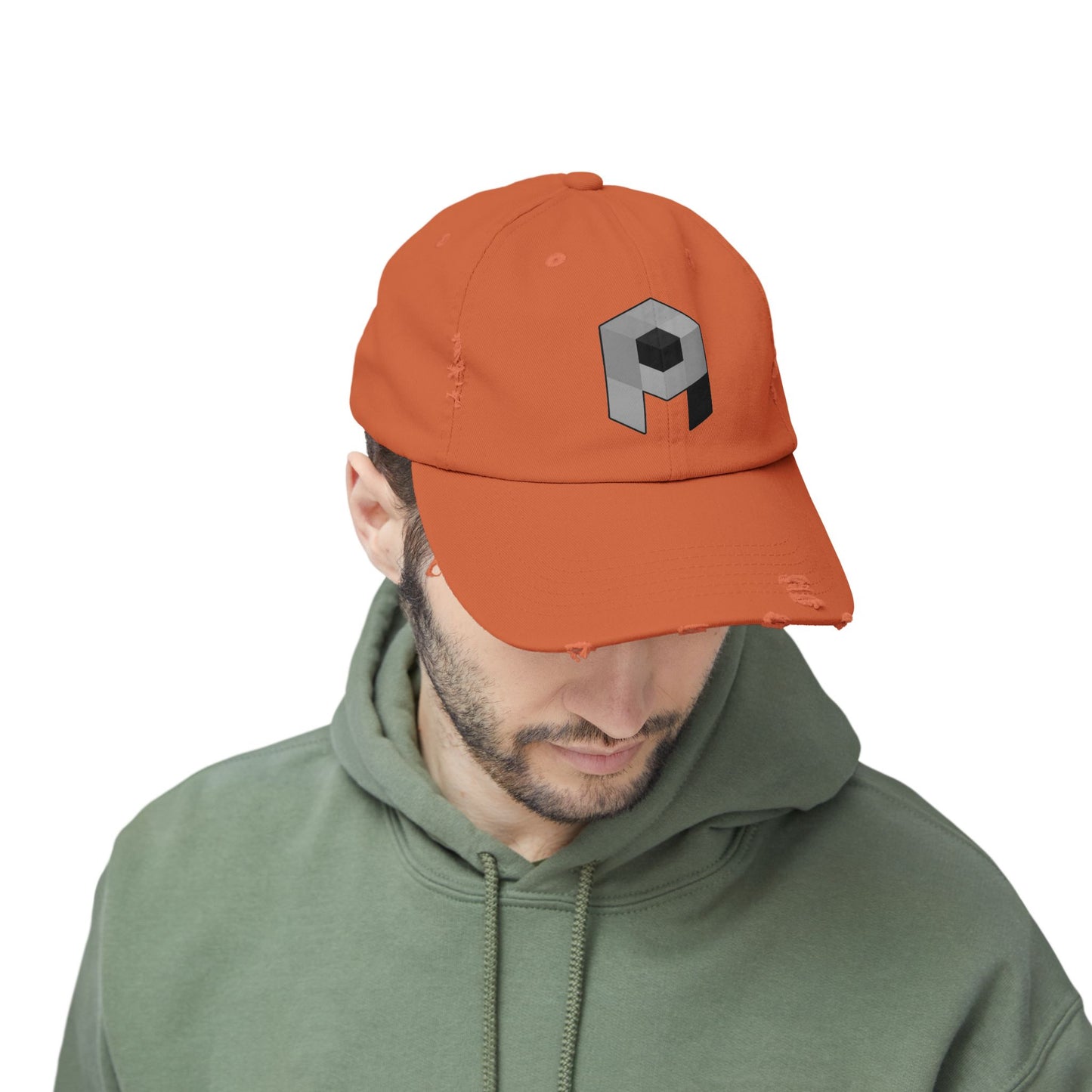 Unisex Pixel Athletics Logo Distressed Cap