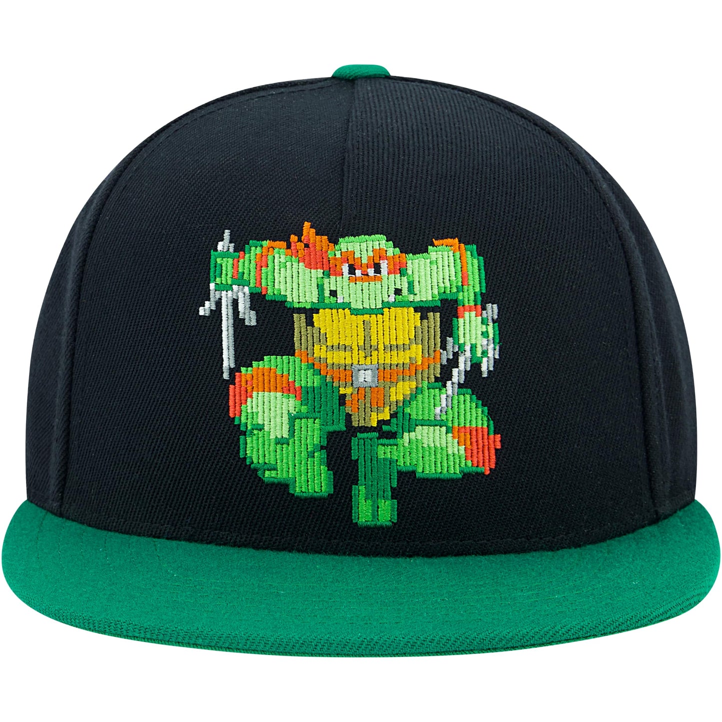 Teenage Mutant Ninja Turtles Baseball Cap, TMNT Adult Skater Snapback Baseball Hat with Flat Brim, Black, One Size