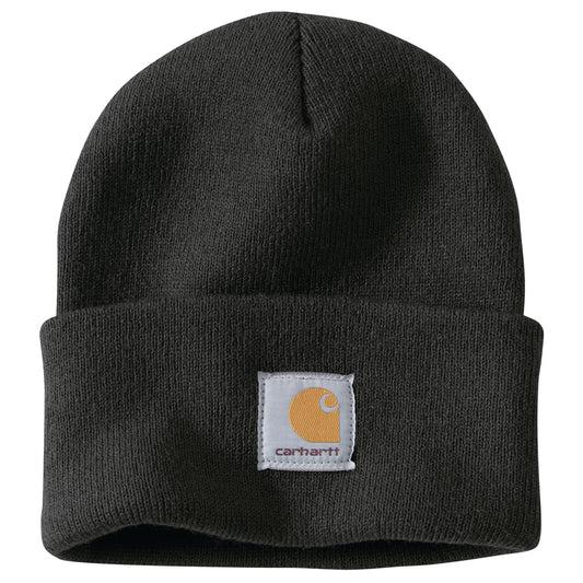 Carhartt Men's Knit Cuffed Beanie, Black, One Size Fits All