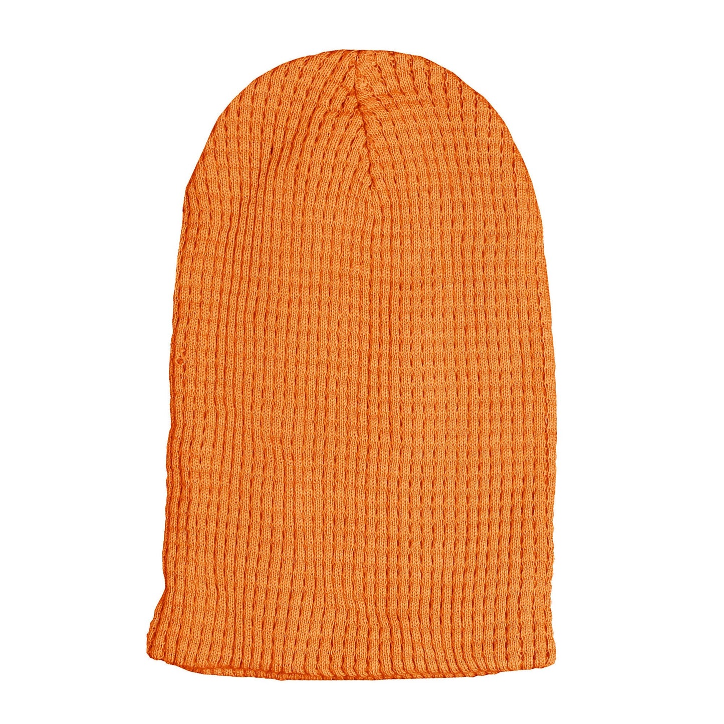 Morehats Embossed Knit Slouchy Beanie Winter Warm Ski Skater Hip-hop Hat - Orange